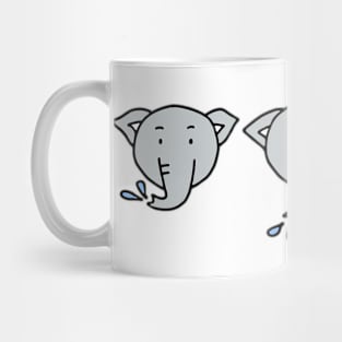 CUTE ANIMAL ELEPHANT WITH NO BACKGROUND VER Mug